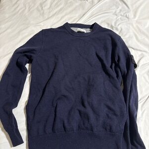 Stone Island Dark Blue Crewneck Sweater